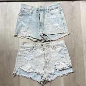 Distressed Denim Women Shorts. 2 shorts for price of 1